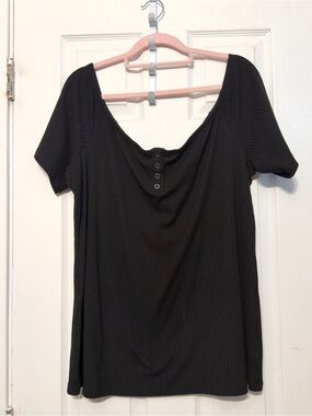 Torrid Off Shoulder Top Black Women Size 4x